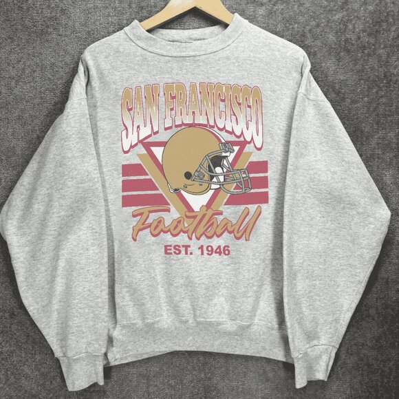 1946 Retro San Francisco 49ers Football Crewneck Sweatshirt shirt tee - Picture 1 of 3